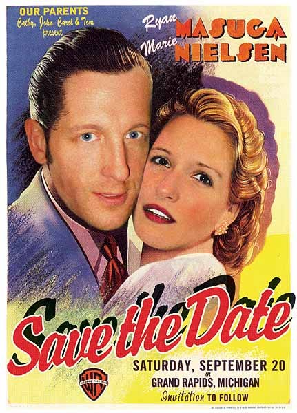 Save the Date card by Ryan Masuga