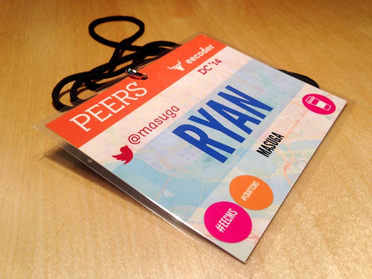 Lanyard for Peers 2014 in Washington DC