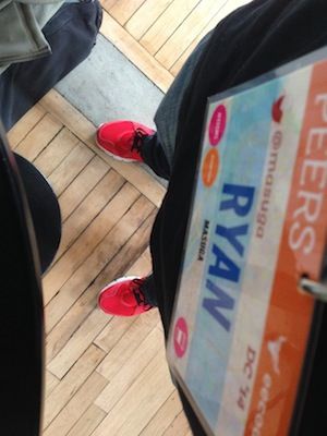 My red shoes at Peers Conference